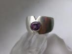 Argent, Améthyste - Bague - Style Art déco