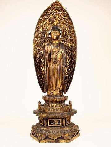 Buddha Amitabha standing statue  Amida Nyorai - Beeld