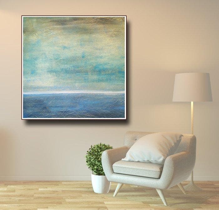 Pölzl Peter - poep-art - Orizzonte di Isola Bella (XXL), Antiek en Kunst, Kunst | Schilderijen | Modern