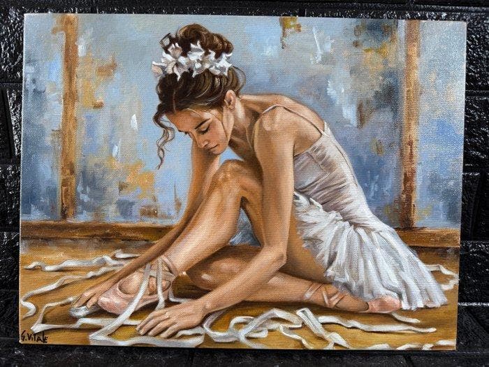 G. Vitale (XX-XXI) - Preparativi, Antiek en Kunst, Kunst | Schilderijen | Klassiek