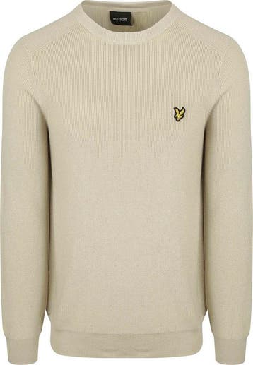 Lyle & Scott Rib Pullover Greige maat Maat 52/54 (L) Heren, Maat 52/54 (L), Verzenden, Nieuw, Lyle and Scott