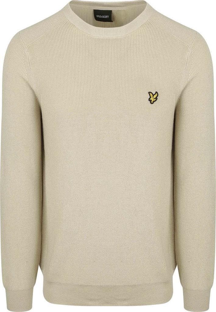 Lyle & Scott Rib Pullover Greige maat Maat 52/54 (L) Heren, Kleding | Heren, Truien en Vesten, Grijs, Nieuw, Maat 52/54 (L), Verzenden