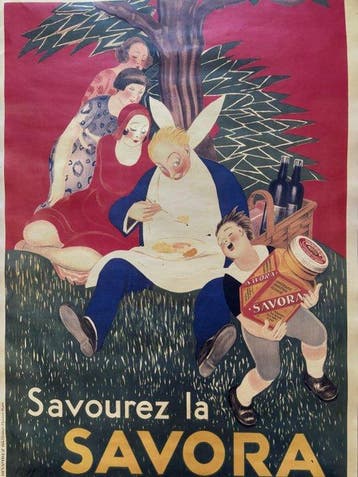 Leonetto Cappiello - Manifesto pubblicitario Savora –