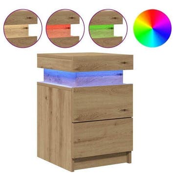 Tables chevet LED chene - Seconde chance design, Verzenden