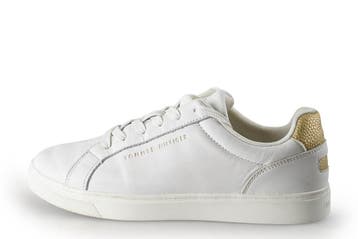 Tommy Hilfiger Sneakers in maat 38 Wit, Kleding | Dames, Verzenden, Wit, Zo goed als nieuw, Sneakers