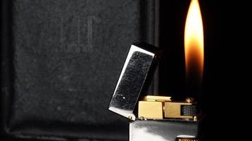 Dunill - Chrome finish Pattern Rollagas Lighter - Zonder, Verzamelen, Nieuw