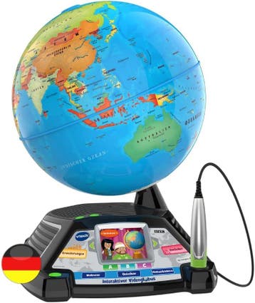 VTech Leerwereldbol Duits | Tweede kansje | Snel weg = weg, Verzenden, Zo goed als nieuw, Ontdekken, Met geluid
