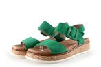 Rieker Sandalen in maat 38 Groen, Verzenden, Sandalen of Muiltjes, Zo goed als nieuw, Groen
