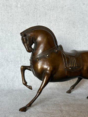Tang-Dynastie stijl paard 24 cm - Brons - China (Zonder