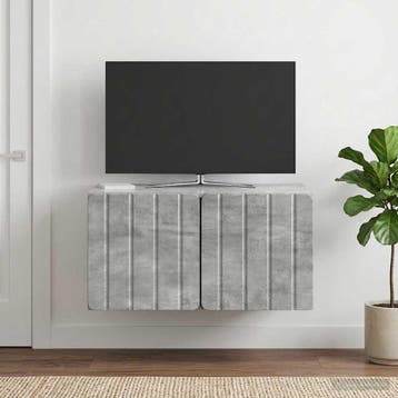 vidaXL Wandmontage TV-kast Betongrijs 59,5 x 41 x 30 cm, Huis en Inrichting, Verzenden, Nieuw