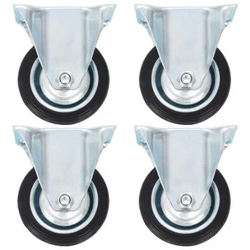 vidaXL Vaste wielen 4 st 75 mm, Verzenden, Nieuw