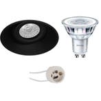 Pragmi Kantelbare 5W LED Inbouwspot - Ronde Zwarte Spot met, Huis en Inrichting, Lampen | Spots, Verzenden, Nieuw