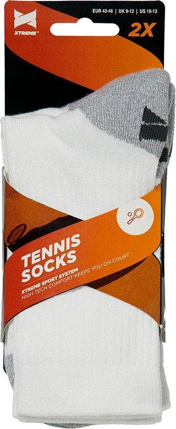 2dekans | Tennissokken - Unisex - Multi wit - 35/38 - 2-Paar, Kleding | Dames, Ophalen of Verzenden, Nieuw
