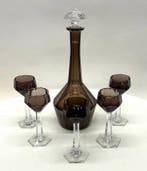VSL Val Saint Lambert Art Deco likeurset – karaf + 5