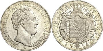 Taler, daalder 1844, Sachsen-kurlinie ab 1547 (albertiner..., Verzenden, België