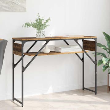 vidaXL Consoltabel Oud Hout Bewerkt hout 105x30x75cm, Verzenden, Nieuw