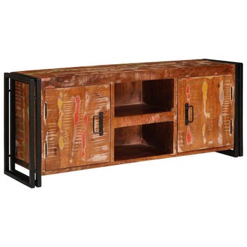 vidaXL TV Kast Multikleur 120 x 33 x 50 cm massief, Huis en Inrichting, Woonaccessoires | Cd- en Dvd-rekken, Verzenden, Nieuw