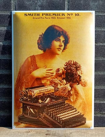 Emaille wandreclame Smith Premier, Collections, Verzenden