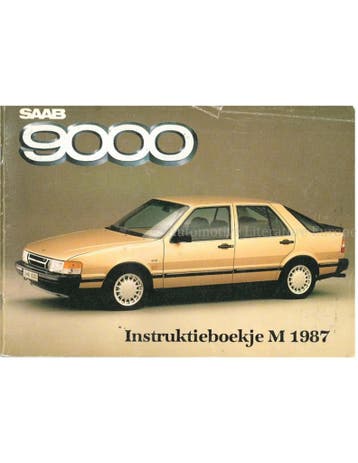 1987 SAAB 9000 INSTRUCTIEBOEKJE NEDERLANDS, Ophalen of Verzenden