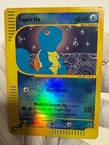 Pokémon - 1 Card - Squirtle 132/165 Holo Foil - WOTC -, Nieuw