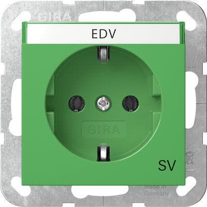 Gira Système 55 Prise De Courant SCHUKO Sécurisée Verte -, Bricolage & Construction, Électricité & Câbles, Envoi