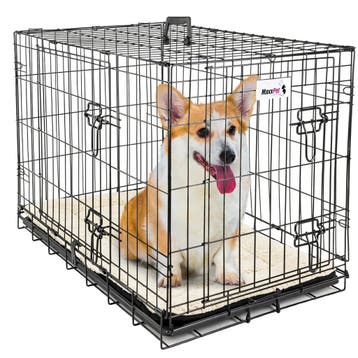 MaxxPet Hondenbench met Plaid - Zwart - Incl. Plaid - 91..., Dieren en Toebehoren, Hondenbenches, Ophalen of Verzenden, Nieuw