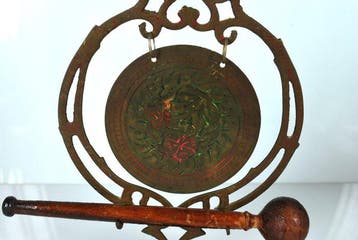 Gong da tavolo antico -No reserve Price - Gong - India