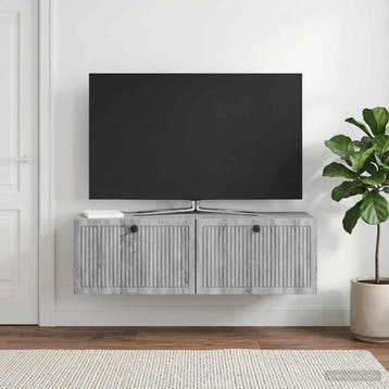 vidaXL Wandmontage TV-kast Grijs sonoma 98 x 31 x 30 cm, Verzenden, Nieuw