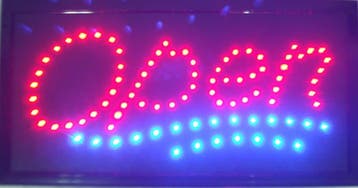OPEN LED bord lamp verlichting lichtbak reclamebord #C3, Verzenden, Nieuw
