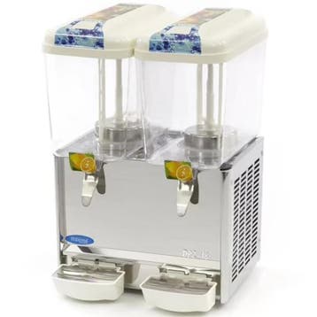 Gekoelde Drankendispenser | Wit/RVS | 2x 18L | +7°C/+12°C |, Verzenden, Nieuw in verpakking