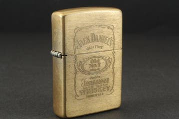 Zippo - Jack Daniels Old Time - Zakaansteker - Messing, Nieuw