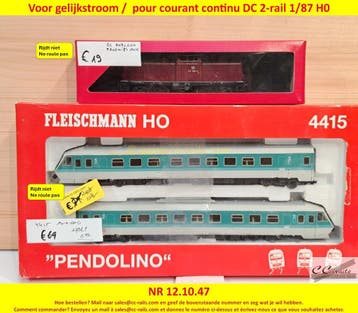 Matériel 2-rail courant continu DC locomotives, wagons rails, Hobby en Vrije tijd, Ophalen of Verzenden, Nieuw