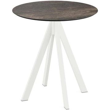 Inklapbare Tafel | INFINITY | HPL/RVS | Houtlook Blad | Wit, Verzenden