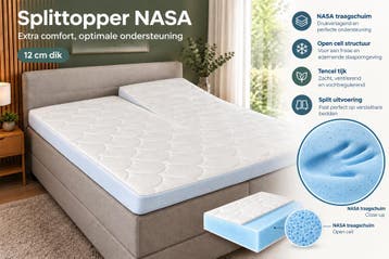 Topper NASA deluxe SPLIT  TENCEL®12 cm - 160/200, Maison & Meubles