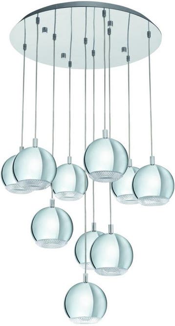 EGLO Conessa - Luxe hanglamp - 10 Lampen - Ø580mm. - Chroom, Verzenden