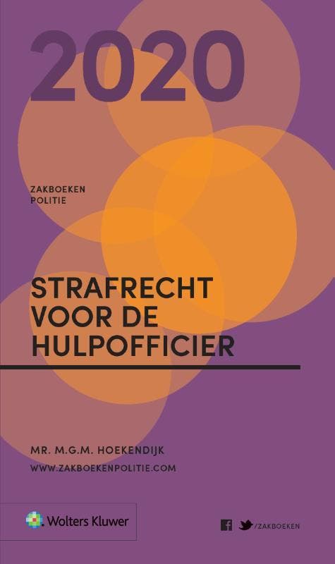 Zakboek Strafrecht voor de Hulpofficier 2020 / 2020 /, Boeken, Wetenschap, Zo goed als nieuw, Verzenden