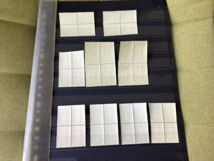 Nederland 1939/1940 - Diverse series ik blokken van 4 - NVPH, Postzegels en Munten, Postzegels | Nederland