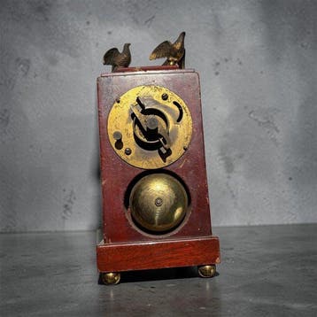 Bureauklok - Junghans - Zilver, IJzer, Metaal, Hout -, Antiek en Kunst