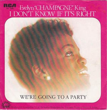 Evelyn King - I Dont Know If Its Right, Verzenden