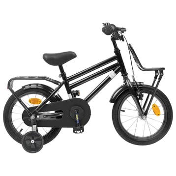 vidaXL Kinderfiets 16 Inch voor 4-6 jaar oud Zwart, Verzenden