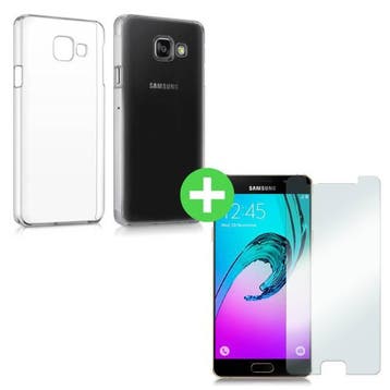 Samsung Galaxy A3 2016 Transparant TPU Hoesje + Screen, Verzenden