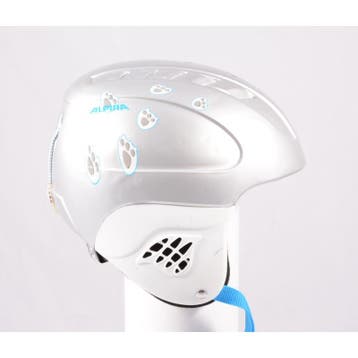 48 49 50 51 52 skihelm/snowboardhelm ALPINA CARAT BEAR, Silv, Verzenden