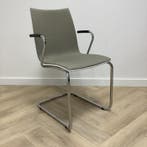 Casala Onyx II vergaderstoel / sledestoel,  wit/taupe -, Gebruikt, Eén