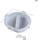 Siliconenmal platrond diagonaal 09 reageerbuis epoxy resin