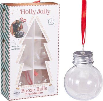 2dekans | Kerstdrankballen vulbaar 100ml 6 stuks, Diversen, Ophalen of Verzenden, Nieuw