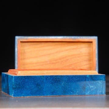 Coffret à bijoux exclusif - corail bleu naturel - Heliopora