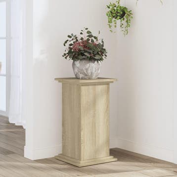 vidaXL Plantenstandaard 33x33x60 cm bewerkt hout sonoma, Tuin en Terras, Verzenden, Nieuw
