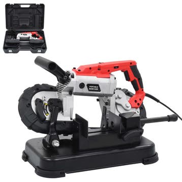 vidaXL Lintzaagmachine met basis en draagkoffer staal, Doe-het-zelf en Bouw, Verzenden, Nieuw
