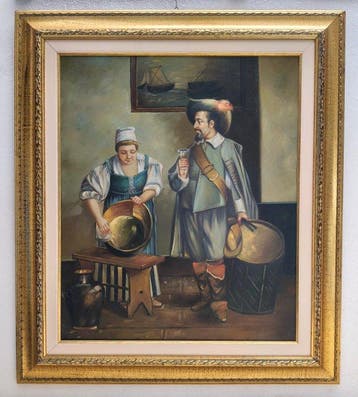 Europese school (XX) - Scena in Taverna