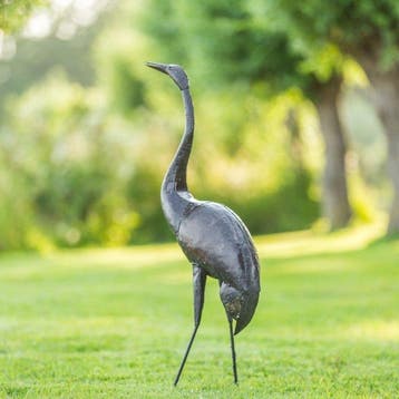 Sculpture, Paradijskraanvogel - 1300 mm - métal réutilisé